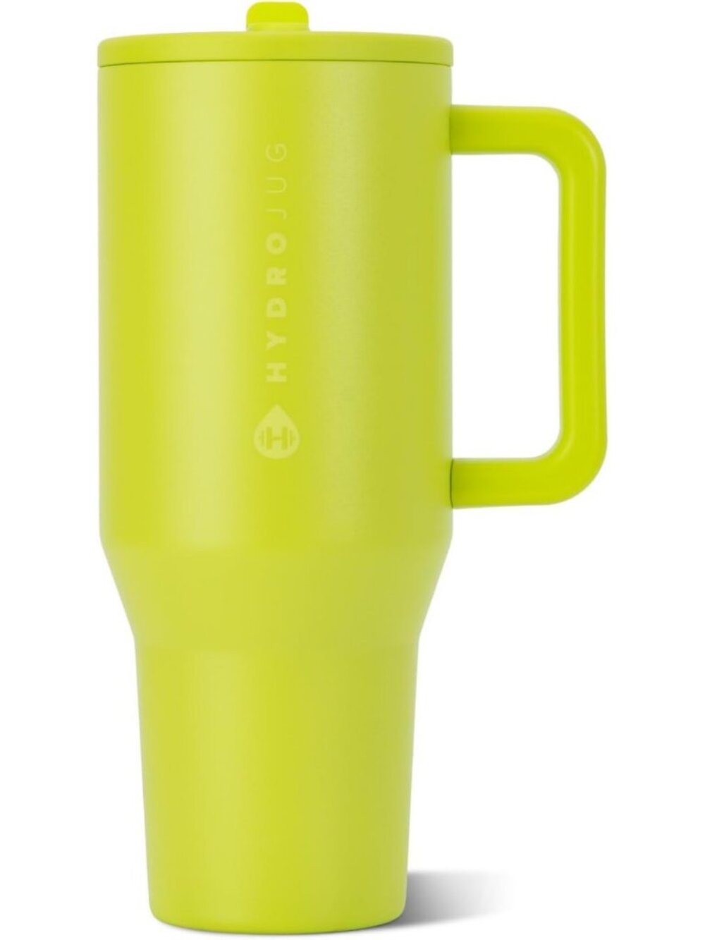 40oz Insulated Tumbler with Handle & Straw, Travel Mug, Lemon Lime Color